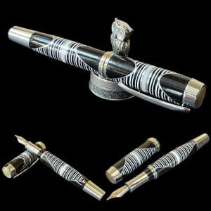 Guitar Plectrum & African Blackwood Fountain Pen