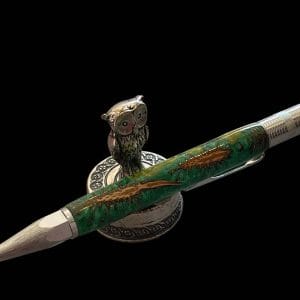 Handcrafted 2mm Pine Cone Sketch Pencil in Green Resin