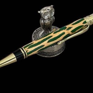 Mexican Cholla Cactus Ballpoint Pen in Emerald Green Resin