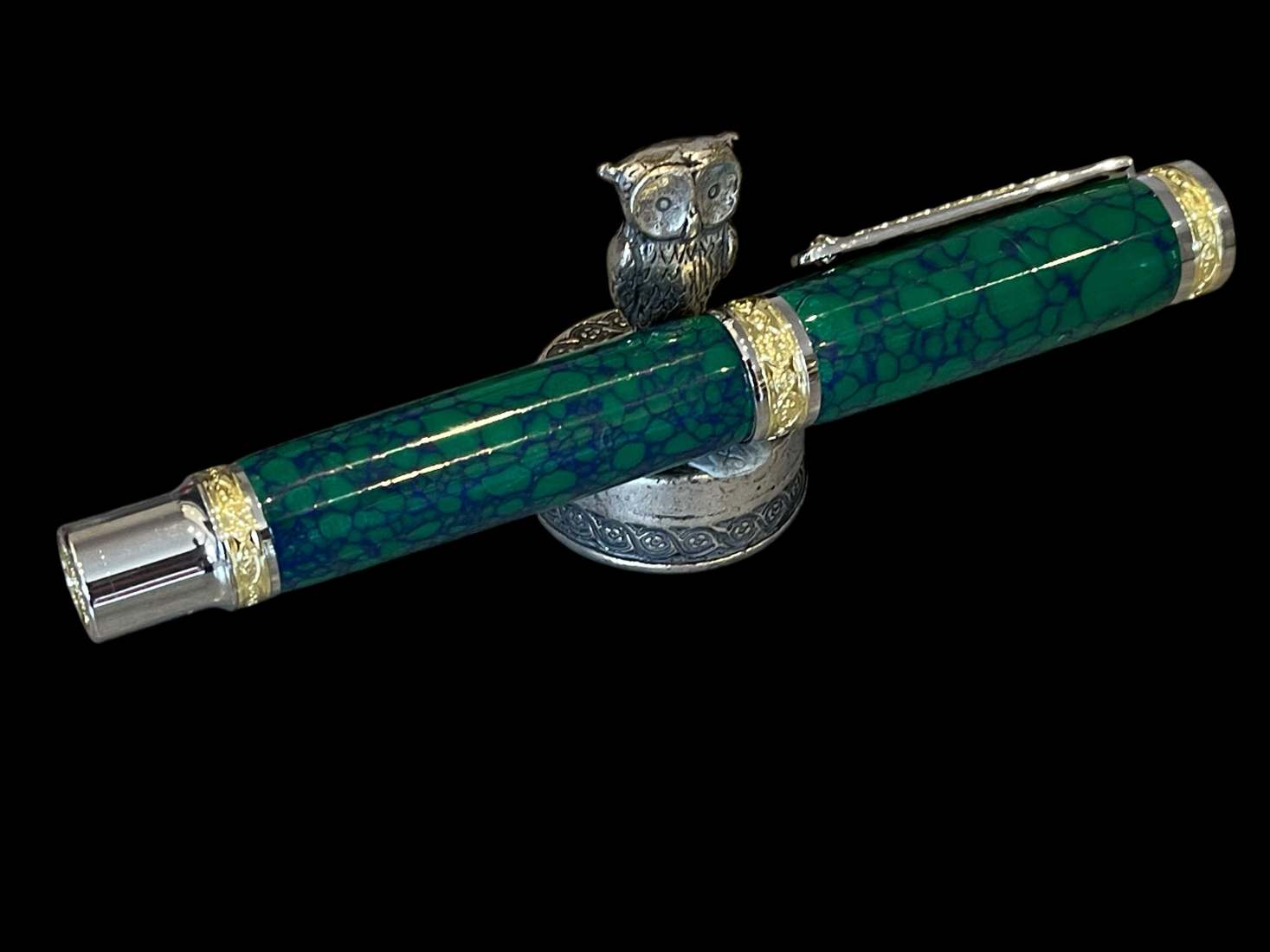 Tru-Stone Malachite Luxury Rollerball Pen - Image 8